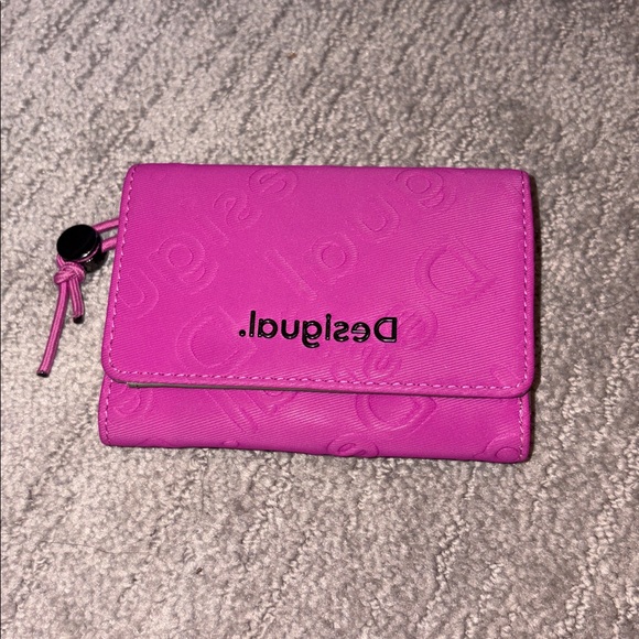 Desigual Fuchsia Embossed Wallet - Picture 1 of 4